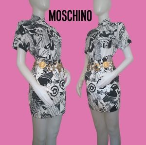 🤍 Vintage SET Moschino Rare 1990s Two Piece Shirt & Skirt